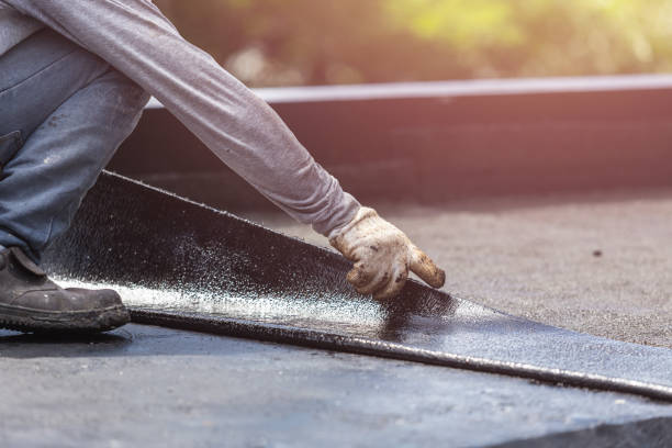 Professional Waterproofing technician working in North Ridgeville, OH